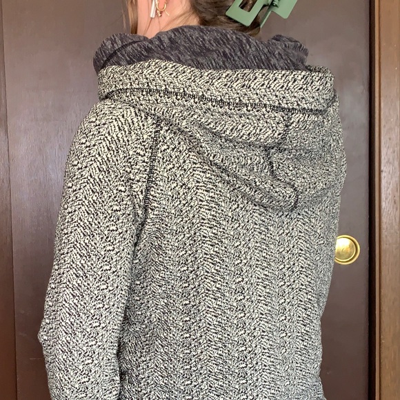 Maison Scotch Asymmetric Double Hoodie - Picture 2 of 7